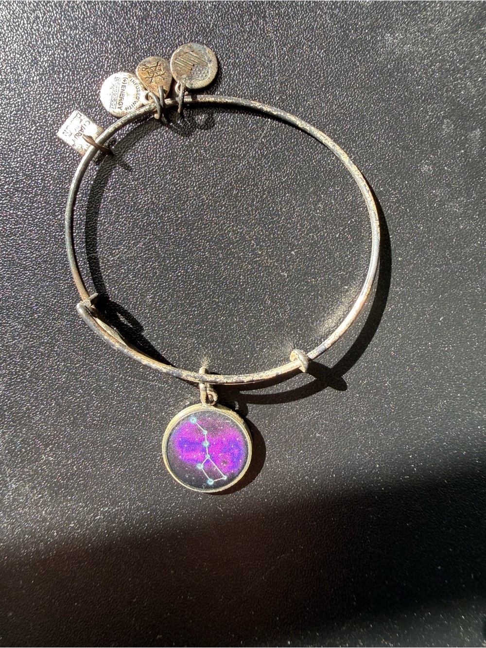 Alex and Ani Silver Bangle with Big Dipper Constellation Charm